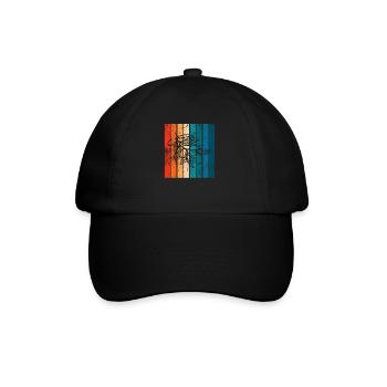 Olive food oil Retro Vegetarian Gift idea - Baseball Cap - black/black - Front