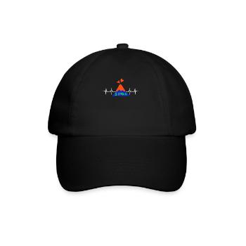 Volcanologists Geologist Magma Volcano - Baseballkappe - Schwarz/Schwarz - Vorne