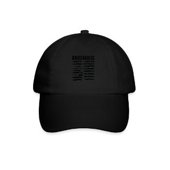 Couteau de chasse à retourner un couteau de collectionneur, - Casquette classique - noir/noir - Devant