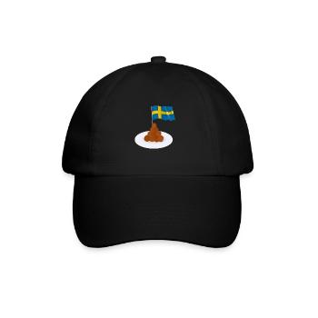 Sweden Swedish Meatball Mer Kötbullar - Baseball Cap - black/black - Front