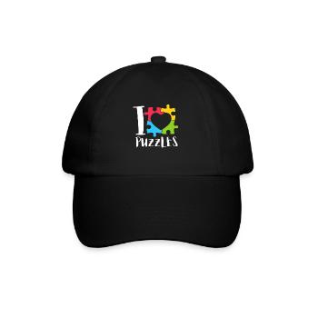 Puzzle Queen - Je passe devant mon heure de coucher - Casquette classique - noir/noir - Devant
