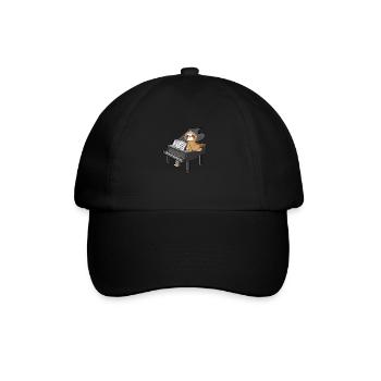 Sync Licensing Music Baby Grand Piano - Baseball Cap - black/black - Front