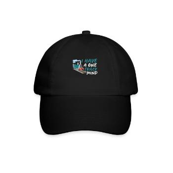 Locomotive à vapeur - J’ai un train d’ à voie unique - Casquette classique - noir/noir - Devant