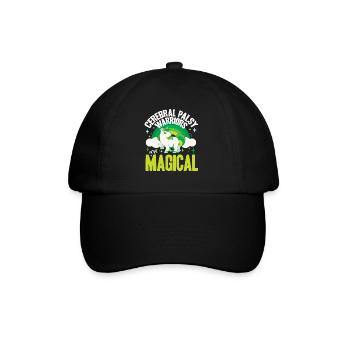 Hebral palsy, cerebral palsy consciousness - Baseball Cap - black/black - Front
