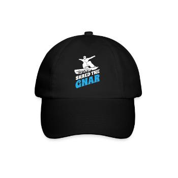 Snowboarders, snowboarders - Baseball Cap - black/black - Front