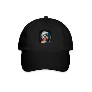 Hunde Spruch Havaneser Design für Hundeliebhaber - Baseballkappe - Schwarz/Schwarz - Vorne
