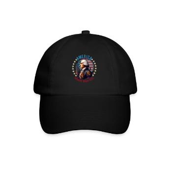 American Patriotic USA Design - Baseball Cap - black/black - Front
