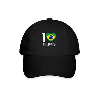 Brazil Brazilian Pork Bean Stew Feijoada - Baseball Cap - black/black - Front
