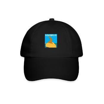 Kobenhavn Denmark Danish Kobenhaven Mermaid - Baseball Cap - black/black - Front