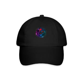 Galo De Barcelos Portuguese Rooster - Baseballkappe - Schwarz/Schwarz - Vorne