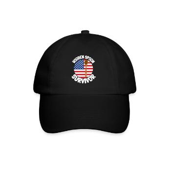 J’ai survécu à la cuillère de bois - Parenting - Casquette classique - noir/noir - Devant