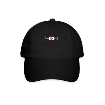 Japan Flag - Okinawa - Baseballkappe - Schwarz/Schwarz - Vorne