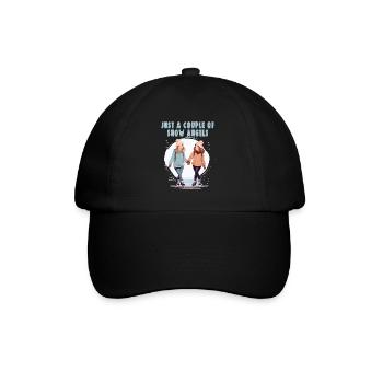 Ice skater Ice skating Ice skating - Baseball Cap - black/black - Front