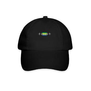 African Flag - Gabon - Baseball Cap - black/black - Front