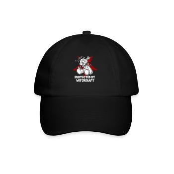 Magische Dunkle Kunst Okkulte Hexen Designs - Baseballkappe - Schwarz/Schwarz - Vorne