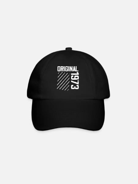 Original 1973 51e Anniversaire Cadeau Retro - Casquette classique - noir/noir
