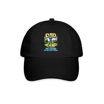 Fête des pères Papa la légende sur le terrain de golf Papa - Casquette classique - noir/noir - Devant