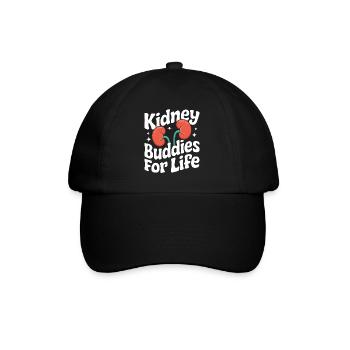 Kidney Donor Kidney Organ Donor - Baseball Cap - black/black - Front