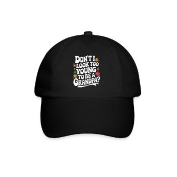 Papy Grand-père Famille Fête des pères - Casquette classique - noir/noir - Devant