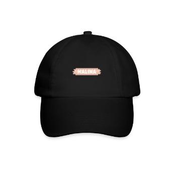 Malina as a first name - Baseball Cap - black/black - Front