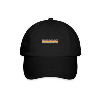 Brighton And Hove UK Vintage British British - Baseball Cap - black/black - Front