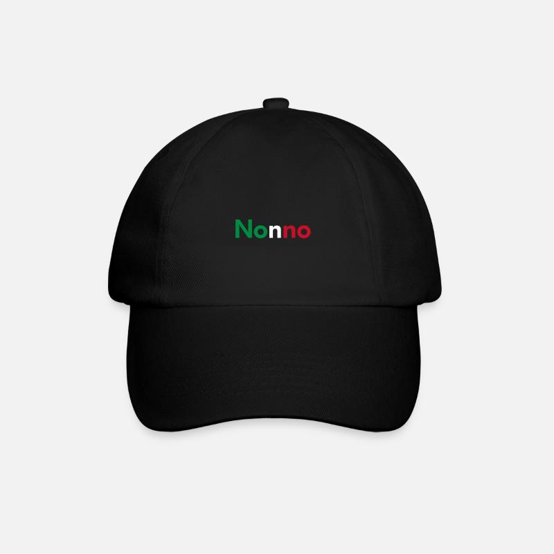 Nonno Italien Geschenk - Baseballkappe - Schwarz/Schwarz