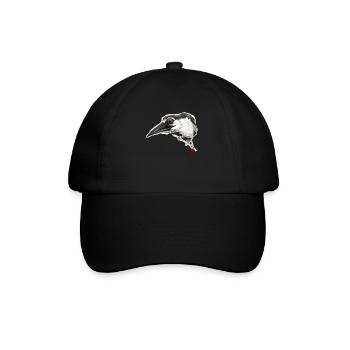 Sketchy Bird # 01 - Baseball Cap - black/black - Front