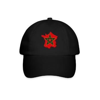 T-SHIRT FRANCE MAROC - Casquette classique - noir/noir - Devant