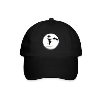 Bretonisches Geschenk - Baseballkappe - Schwarz/Schwarz - Vorne