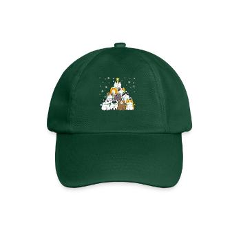 Weihnachtsbaum Katze Kätzchen Tannenbaum - Baseballkappe - Flaschengrün - Vorne