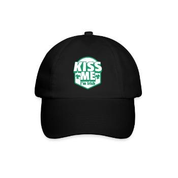 Beau motif avec un dessin de trèfle - Casquette classique - noir/noir - Devant