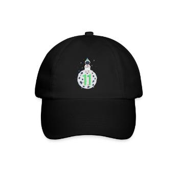 11th Birthday Space Birthday Party - Baseball Cap - black/black - Front
