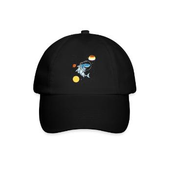 Hai Astronaut Gay Bear Pride - Baseballkappe - Schwarz/Schwarz - Vorne