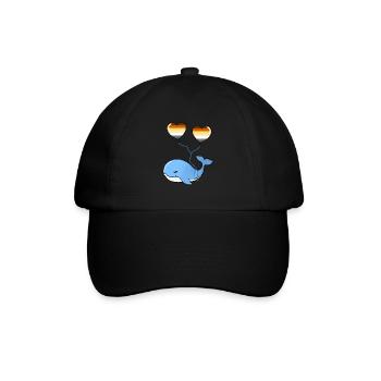 Wal Herzballon Gay Bear - Baseballkappe - Schwarz/Schwarz - Vorne