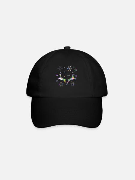 Reindeer Christmas - Baseball Cap - black/black