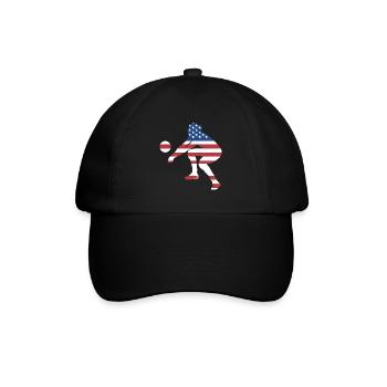 Sport Us Flag Volleyball - Baseballkappe - Schwarz/Schwarz - Vorne