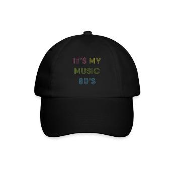 80 s de musique - Casquette classique - noir/noir - Devant