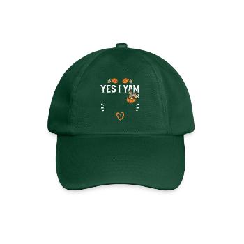 Yes I Yam - Thanksgiving - Baseball Cap - bottle green - Front