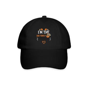 Je suis le papa Turquie - Thanksgiving - Casquette classique - noir/noir - Devant