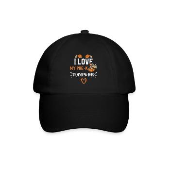 J’adore mes citrouilles pré-K - Casquette classique - noir/noir - Devant