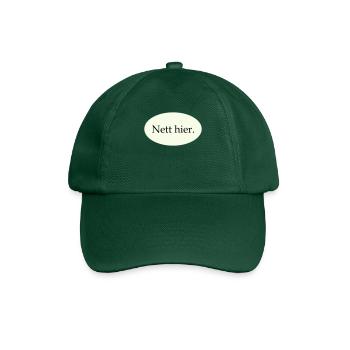 Nice here - Baseball Cap - bottle green - Front