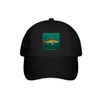 Zander Fishing Fishing Predatory Fish - Baseball Cap - black/black - Front