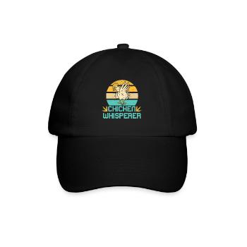 Chicken Whisperer Funny Chicken Farmer - Baseballkappe - Schwarz/Schwarz - Vorne