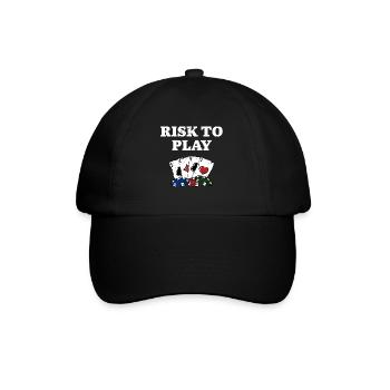 Risque de jouer au poker Gambling Poker Player - Casquette classique - noir/noir - Devant