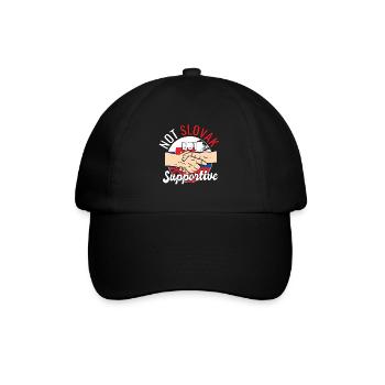 Not Slovak But Supportive Country Traveler - Baseball Cap - black/black - Front