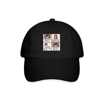 Vatertag Comic Design - Baseballkappe - Schwarz/Schwarz - Vorne