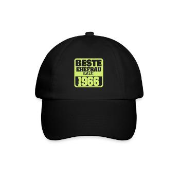 Ehe 1966 - Baseballkappe - Schwarz/Schwarz - Vorne