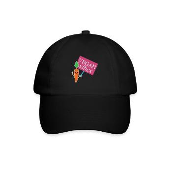 Design Vegan Vibes pour les fiers végétaliens - Casquette classique - noir/noir - Devant