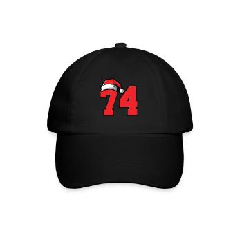 74 Number Christmas - Baseball Cap - black/black - Front