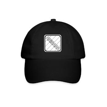 Geschenk für Arisara - Baseballkappe - Schwarz/Schwarz - Vorne